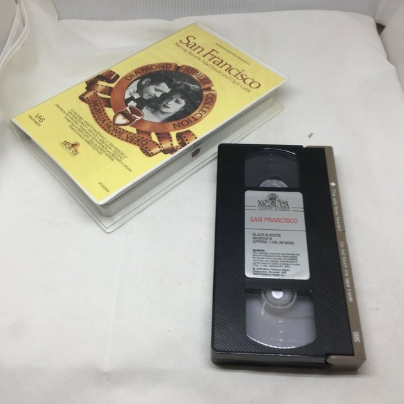 VHS San Francisco Diamond Jubilee Collection Jeanette MacDonald Gable Clam Shell - Picture 3 of 3